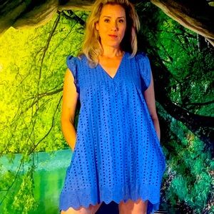 Blue shorts jumper in perfect condition.